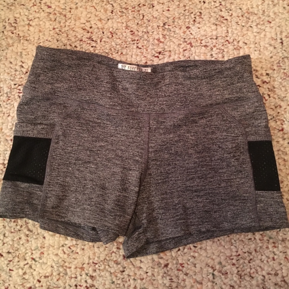 Forever 21 Gray Active wear Shorts Size S